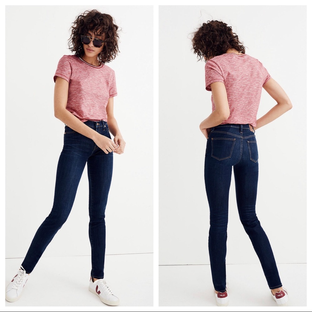 MADEWELL 9" Skinny Jeans Larkspur Wash TENCEL